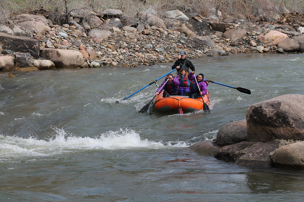 Rafting on the lower animas river